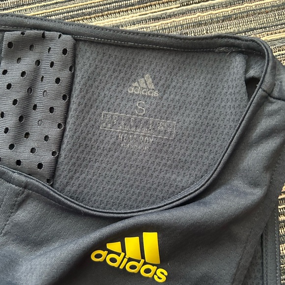ADIDAS Size S Women's HEAT.RDY Mesh Navy Blue Sleeveless Open-back Tennis Dress - Picture 7 of 10